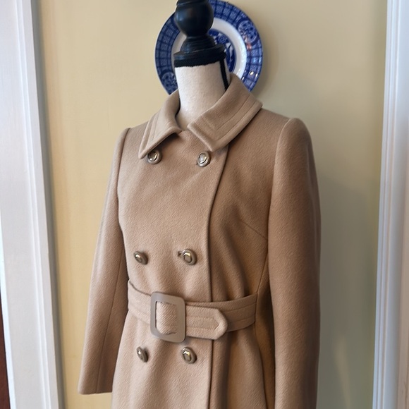 Crawfton for Hadley’s | Vintage 1960s Camel Long Dress Coat - Picture 2 of 7